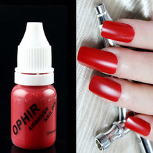 Load image into Gallery viewer, OPHIR 12Colors Acrylic Water Inks/Airbrush Nail Inks for Nail Art Paint Airbrushing Nail Polish 30 ML/Bottle Pigment_TA100(1-12)