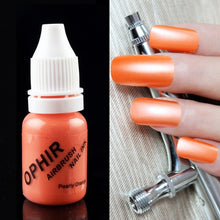 Load image into Gallery viewer, OPHIR 12Colors Acrylic Water Inks/Airbrush Nail Inks for Nail Art Paint Airbrushing Nail Polish 30 ML/Bottle Pigment_TA100(1-12)