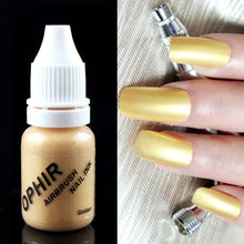 Load image into Gallery viewer, OPHIR 12Colors Acrylic Water Inks/Airbrush Nail Inks for Nail Art Paint Airbrushing Nail Polish 30 ML/Bottle Pigment_TA100(1-12)