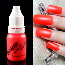 Load image into Gallery viewer, OPHIR 12Colors Acrylic Water Inks/Airbrush Nail Inks for Nail Art Paint Airbrushing Nail Polish 30 ML/Bottle Pigment_TA100(1-12)