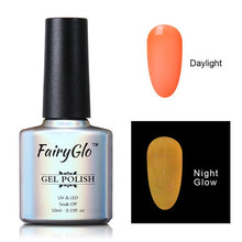 Load image into Gallery viewer, FairyGlo 10ML UV Gel Nail Polish Night Glow Fluorescent Soak Off Gel Polish Semi Permanent Paint Gellak Luminous Varnish Enamel