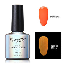 Load image into Gallery viewer, FairyGlo 10ML UV Gel Nail Polish Night Glow Fluorescent Soak Off Gel Polish Semi Permanent Paint Gellak Luminous Varnish Enamel