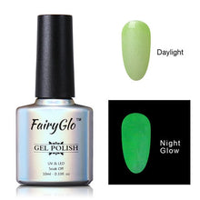 Load image into Gallery viewer, FairyGlo 10ML UV Gel Nail Polish Night Glow Fluorescent Soak Off Gel Polish Semi Permanent Paint Gellak Luminous Varnish Enamel