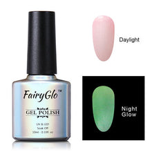Load image into Gallery viewer, FairyGlo 10ML UV Gel Nail Polish Night Glow Fluorescent Soak Off Gel Polish Semi Permanent Paint Gellak Luminous Varnish Enamel