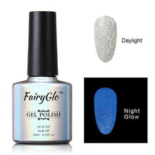 Load image into Gallery viewer, FairyGlo 10ML UV Gel Nail Polish Night Glow Fluorescent Soak Off Gel Polish Semi Permanent Paint Gellak Luminous Varnish Enamel