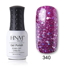 Load image into Gallery viewer, HNM 8ml Blue Red Pink Green Yellow Color Gel Nail Polish UV LED Lamp Semi Permanent Varnish Hybird Base Top Primer Manicure