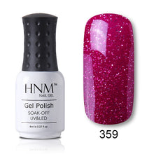 Load image into Gallery viewer, HNM 8ml Blue Red Pink Green Yellow Color Gel Nail Polish UV LED Lamp Semi Permanent Varnish Hybird Base Top Primer Manicure