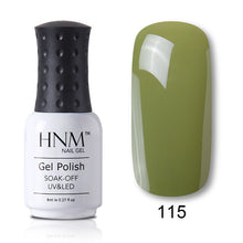Load image into Gallery viewer, HNM 8ml Blue Red Pink Green Yellow Color Gel Nail Polish UV LED Lamp Semi Permanent Varnish Hybird Base Top Primer Manicure