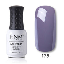Load image into Gallery viewer, HNM 8ml Blue Red Pink Green Yellow Color Gel Nail Polish UV LED Lamp Semi Permanent Varnish Hybird Base Top Primer Manicure