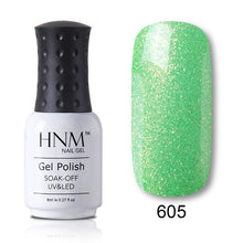 Load image into Gallery viewer, HNM 8ml Blue Red Pink Green Yellow Color Gel Nail Polish UV LED Lamp Semi Permanent Varnish Hybird Base Top Primer Manicure