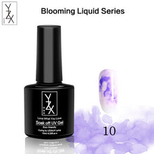 Load image into Gallery viewer, YZX 10ml Watercolor Paint Nail Art Blooming Liquid Smoke Marble Effect Special Varnish Gel DIY Ink Smudge Bubble Armor Lacquer