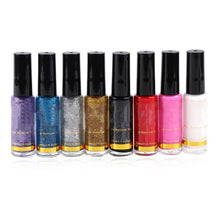 Load image into Gallery viewer, Nail Polish Pull Pen 3D Glitter Sequin Point Flower Pen Nail Polish Paint Finger Toe Nail Art Design Manicure Tools