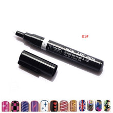 Load image into Gallery viewer, 3D Marker Pen Watercolor Brush Marker Pen DIY Art Nail MarkerSketch Drawing Paint Nail Beauty Pen Art Supplies Fashion Nail Art